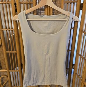 Zara Square Neck Top Beige